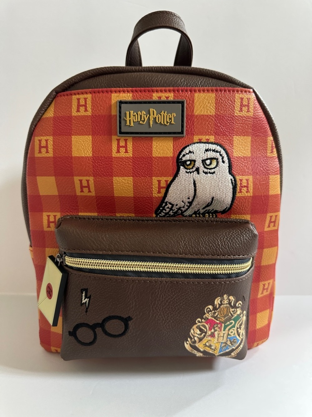 Warner Bros. Harry Potter Mini Backpack - Bag - Brown with Red Accents